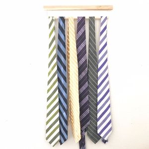 COLORFUL STRIPE PLAID TIE BUNDLE 6 PC